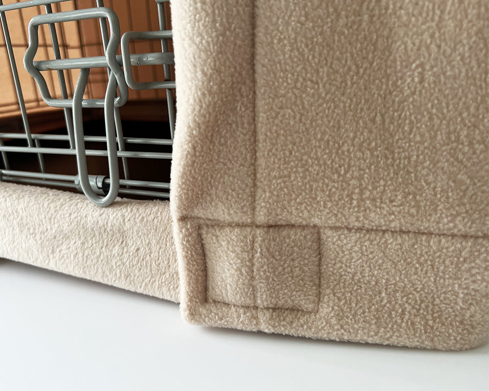 Custom Dog Crate Cover - Beige