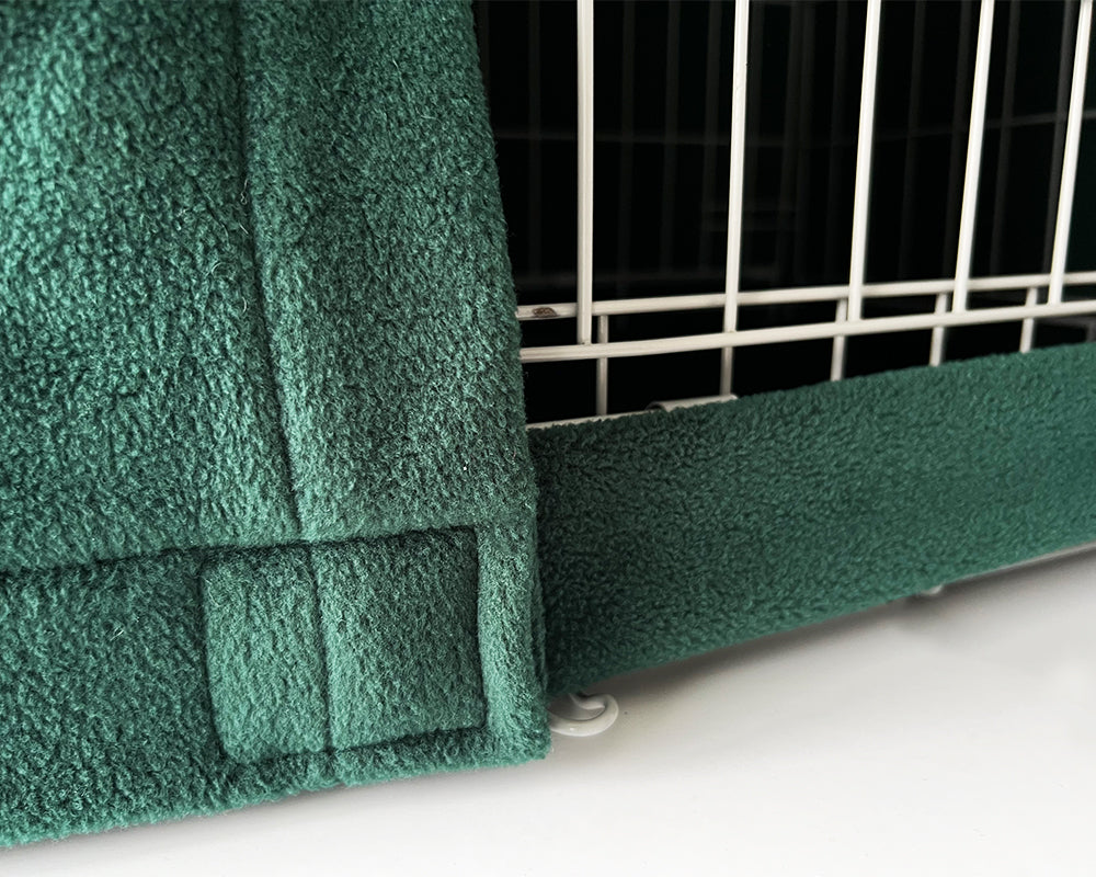 Custom Dog Crate Cover - Forest Green