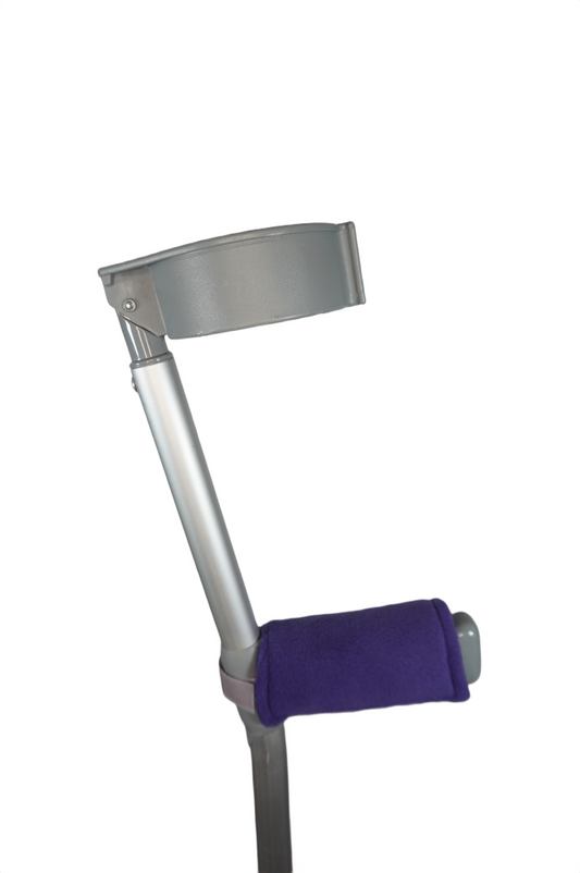 Padded, Reusable & Washable Crutch Handle Covers - Purple