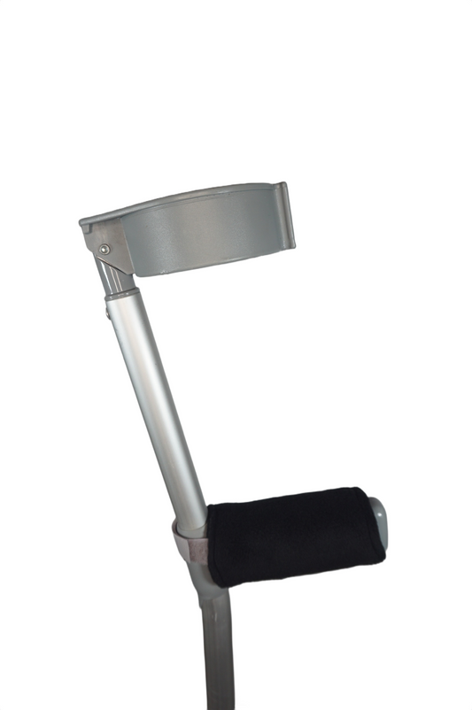 Padded, Reusable & Washable Crutch Handle Covers - Black