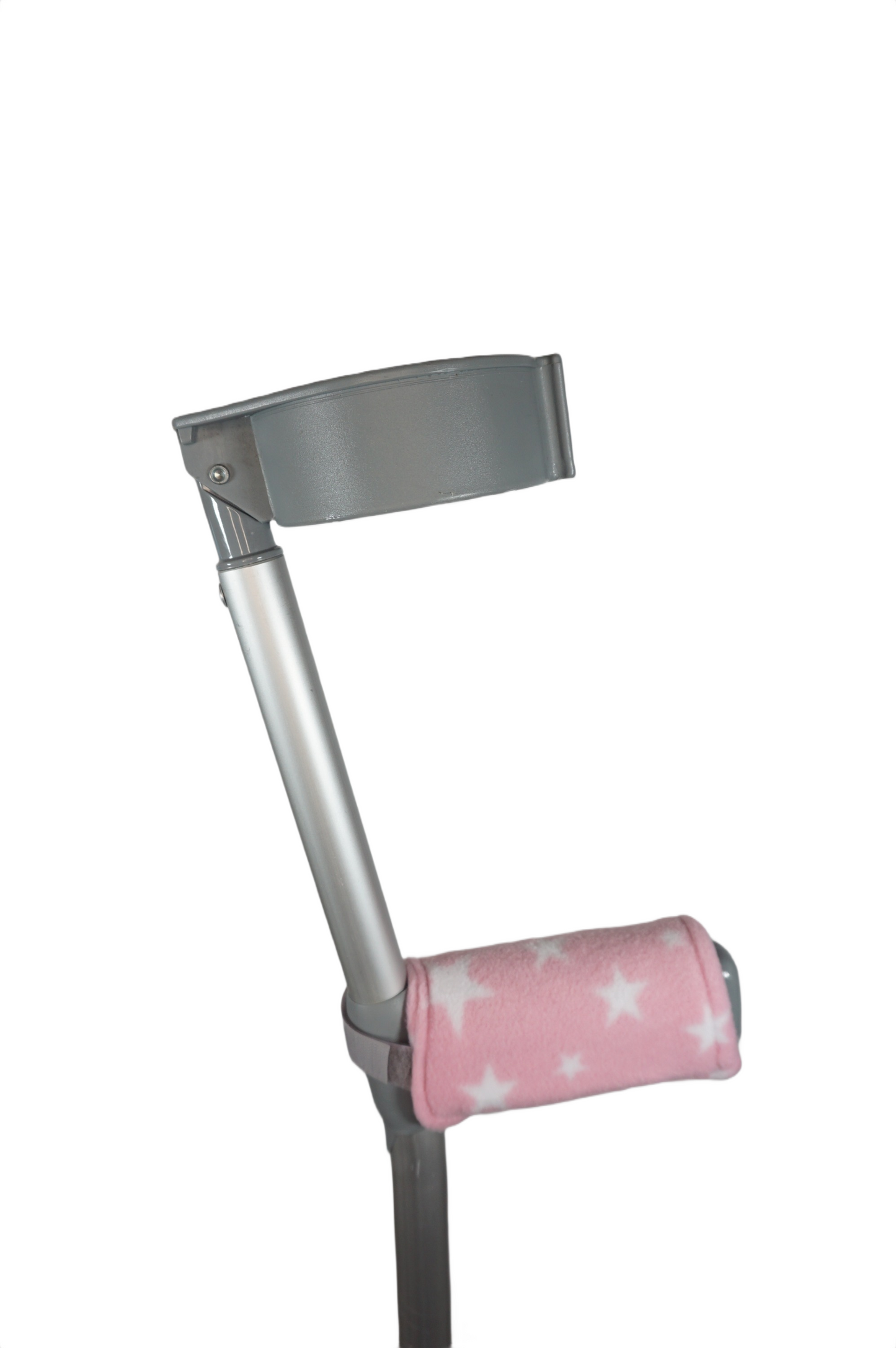 Padded, Reusable & Washable Crutch Handle Covers - Pink Stars