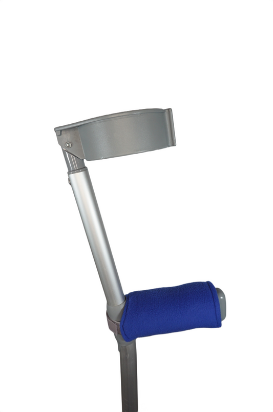 Padded, Reusable & Washable Crutch Handle Covers - Blue
