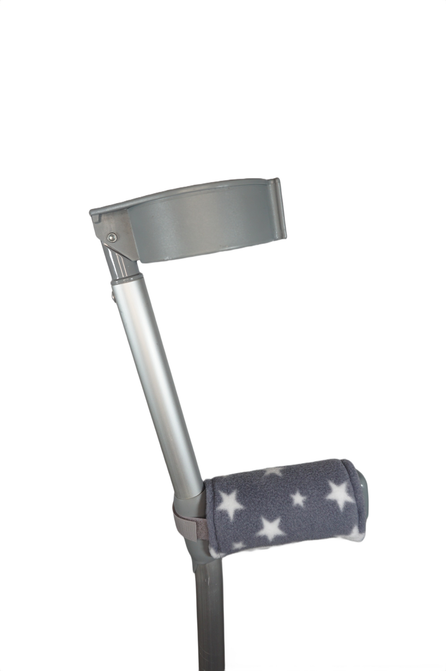 Padded, Reusable & Washable Crutch Handle Covers - Grey Stars