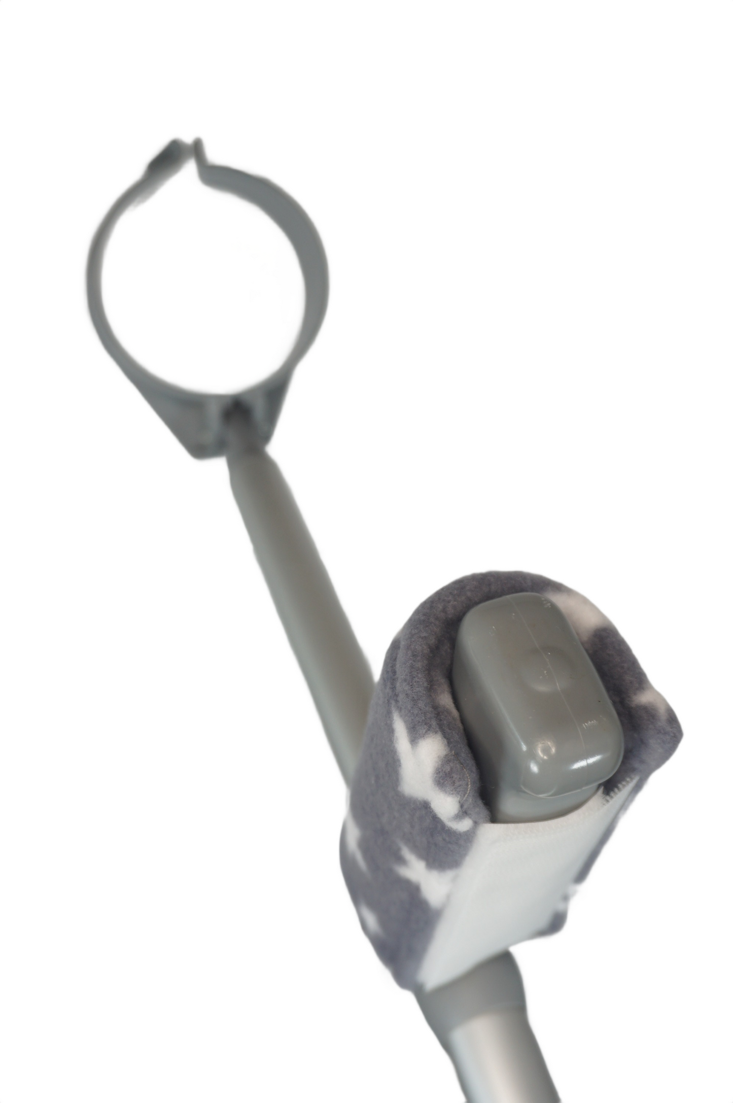 Padded, Reusable & Washable Crutch Handle Covers - Grey Stars
