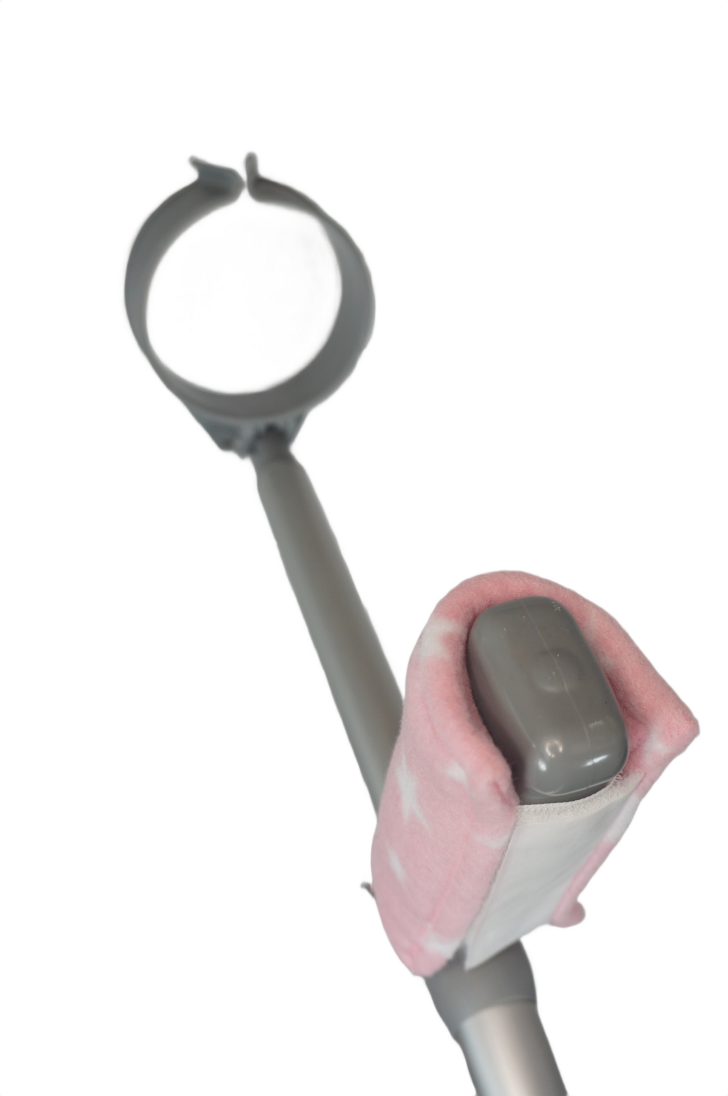 Padded, Reusable & Washable Crutch Handle Covers - Pink Stars