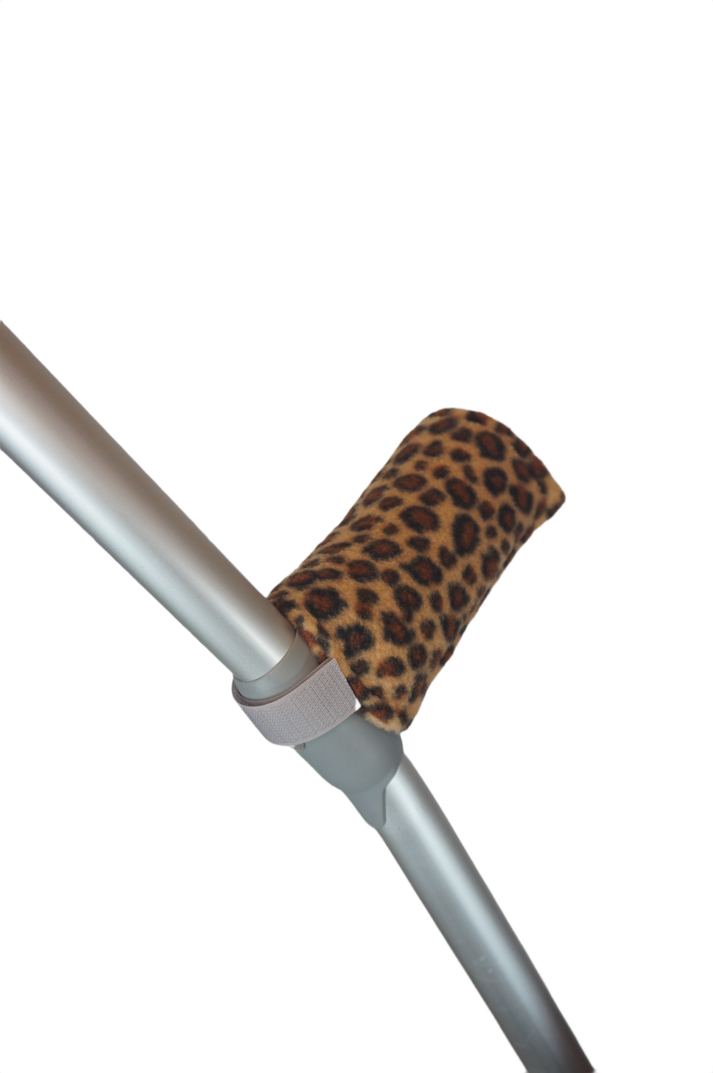 Padded, Reusable & Washable Crutch Handle Covers - Leopard