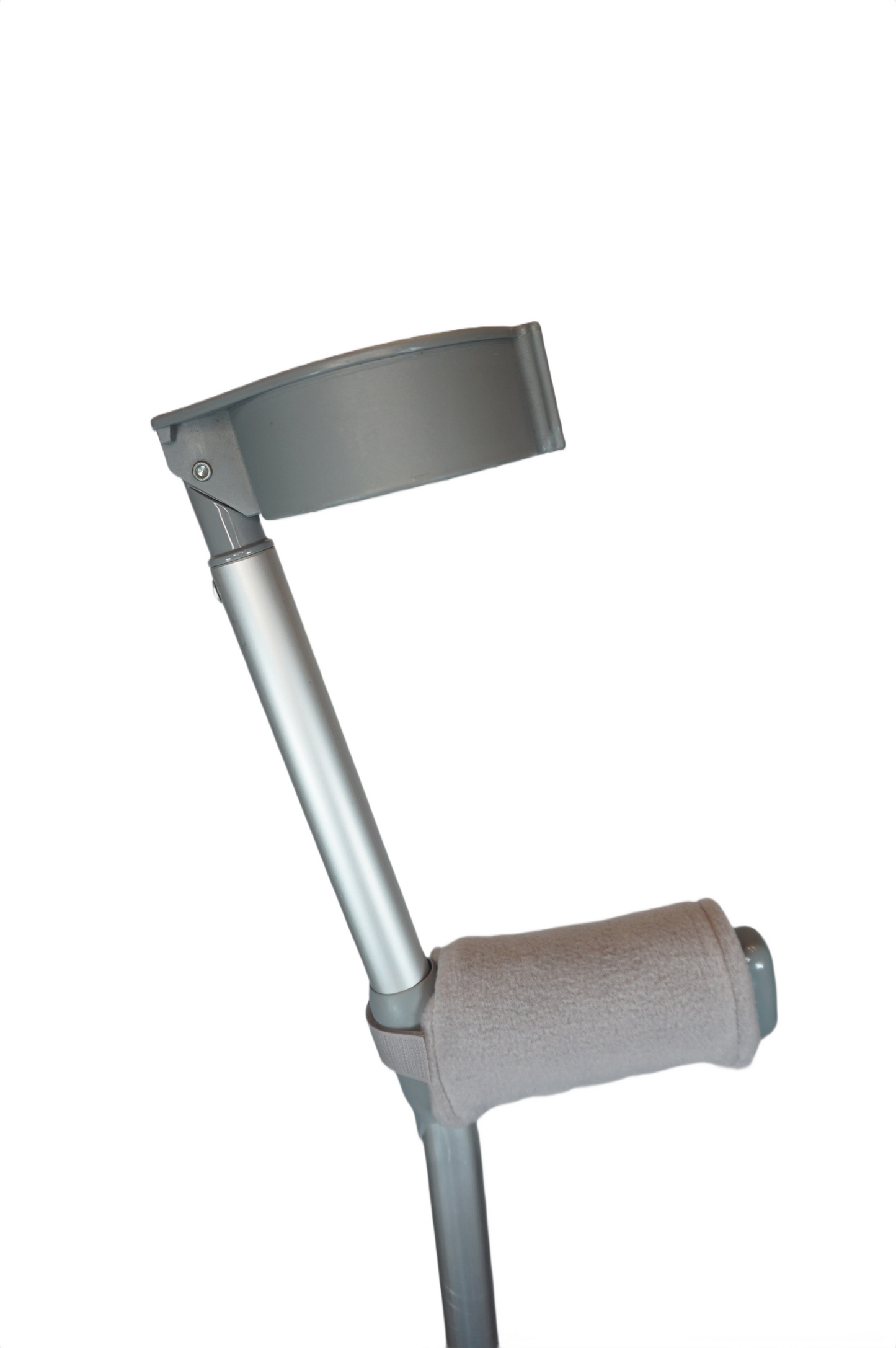Padded, Reusable & Washable Crutch Handle Covers - Light Grey