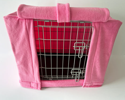 Custom Dog Crate Cover - Light Pink